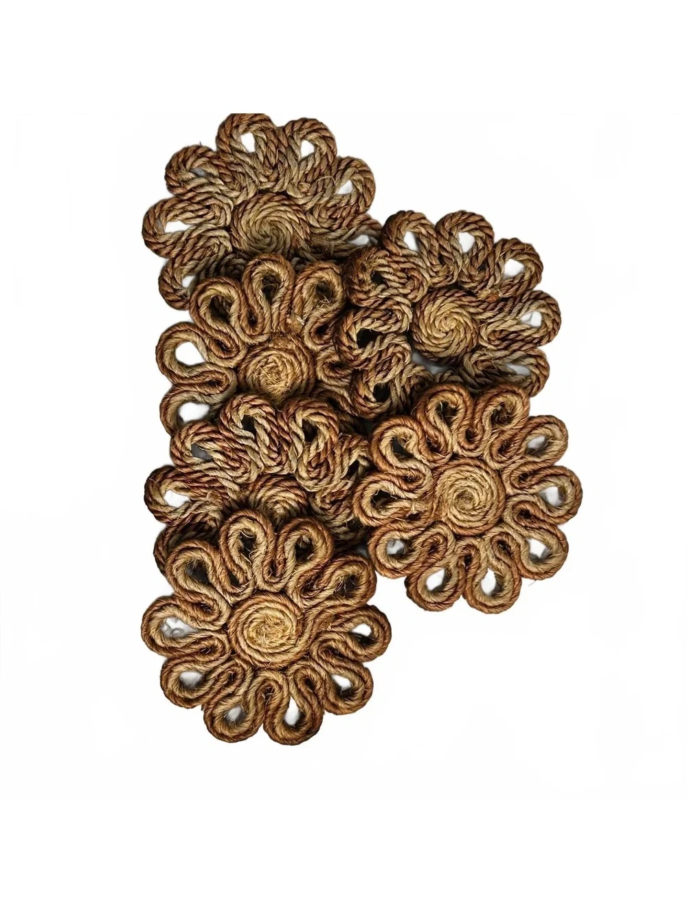 Handmade Natural Jute Coaster Set